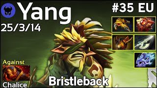 Yang [VG] plays Bristleback!!! Dota 2 7.22