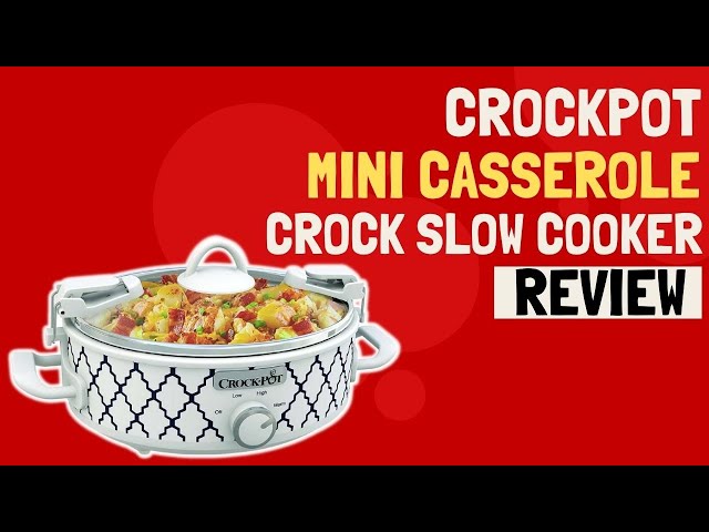 Crock-Pot Casserole Crock Mini Oval Slow Cooker, 2.5-Quart, Red