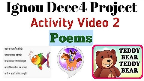 How to Create Dece4 Project Video With Children||Ignou Dece4 Project Activity 2||Dece4 Project Video