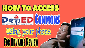 How To Access DepEd Commons Website Using Your Cellphone?