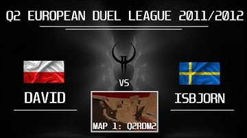 Quake2 EDL #10 Groupstage 5th match | David vs IsBjorn - 1st map q2rdm2