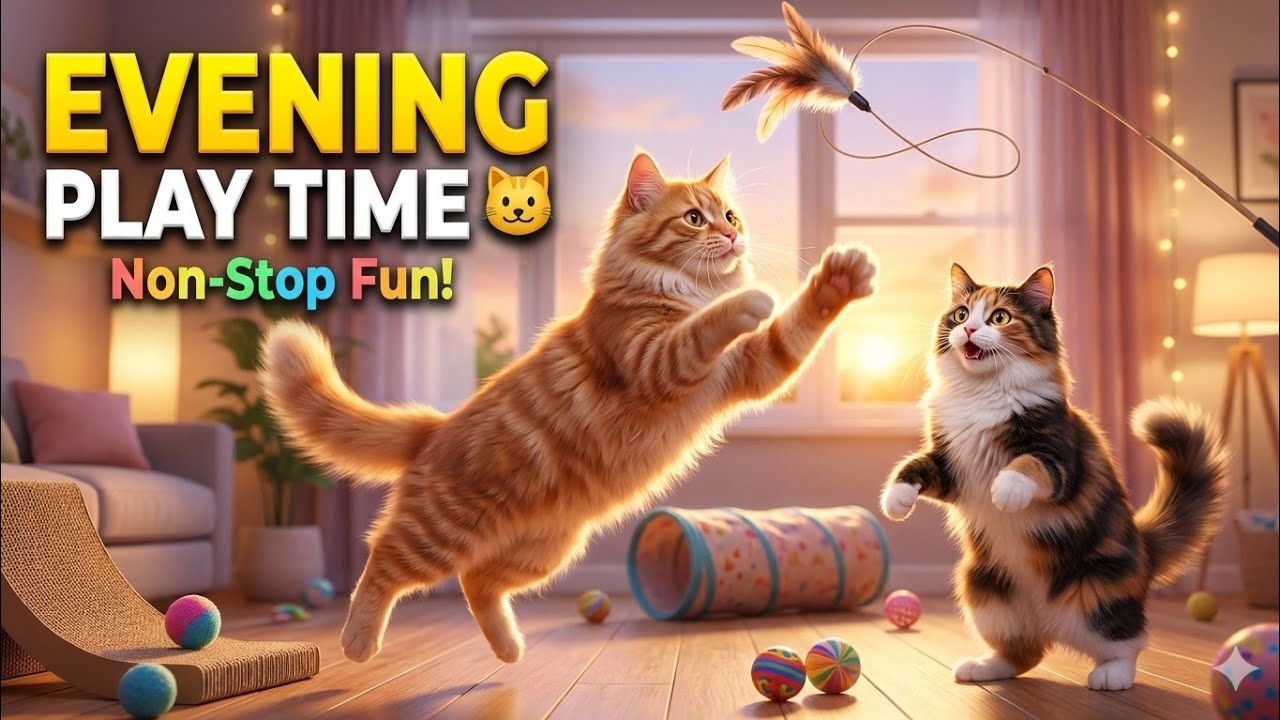 LIFE Cat Life 🐾 | cat play time | Relaxing Cozy Vibes