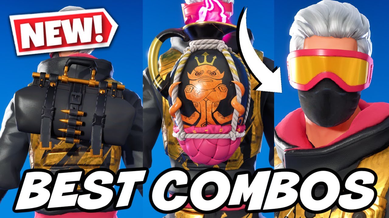 BEST COMBOS FOR *NEW* GILDED VERGE SKIN (GOLDEN TACTICAL PACK)! - Fortnite