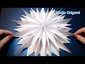 Объемная снежинка из бумаги DIY