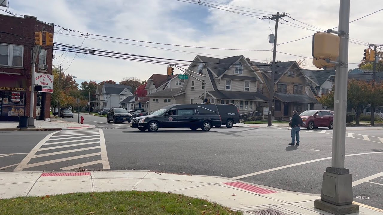 Kearny, New Jersey, funeral procession for slain RaleighDurham, N.C