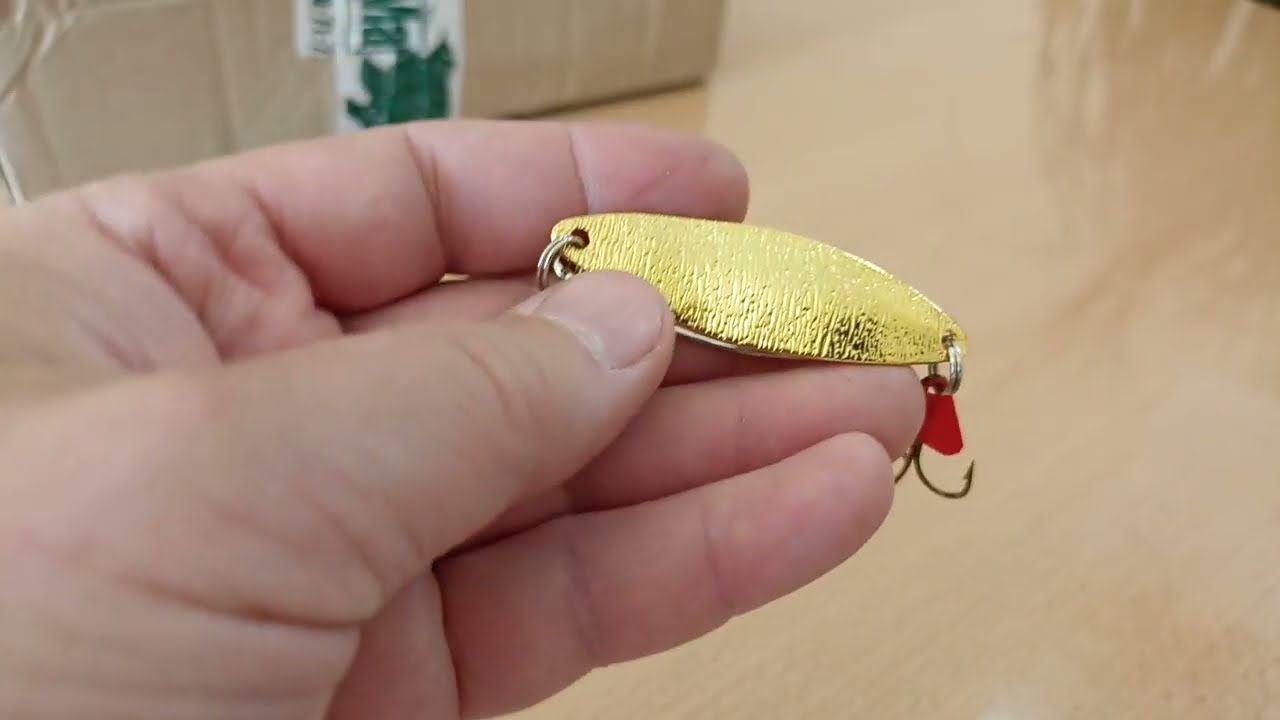 Распаковка посылки с блесной BAT Viva Twin двойная 5202 по заказу Fmagazin