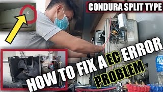 HOW TO FIX ERROR EC CONDURA  || TROUBLESHOOTING OUTDOOR UNIT || INABOT KAMI NG GABI 😱