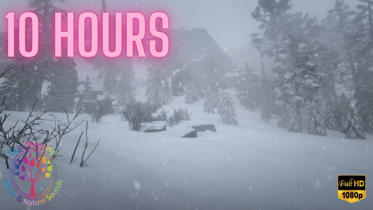 Blizzard and Howling Winds Sounds for Sleep 10 Hours - YouTube