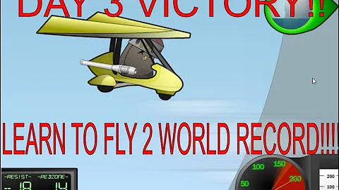 Beating Learn to Fly 2 on Day 3!!! (New World Record)