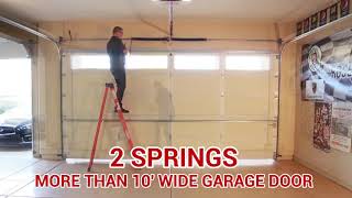 Why You Should Convert From One To Two Garage Door Torsion Springs - Garage Door Nation