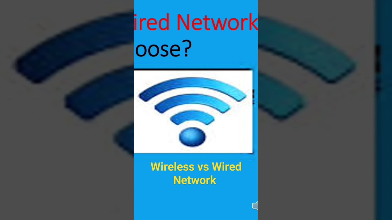 Wireless vs Wired Network
