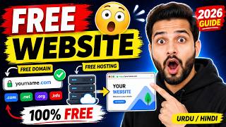 You Can Actually Get Free Domain & Hosting 😳 | Beginner Guide 2026 (Urdu/Hindi)