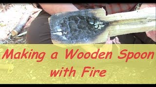 Celebrity Making a Wooden Spoon with Fire Wealth