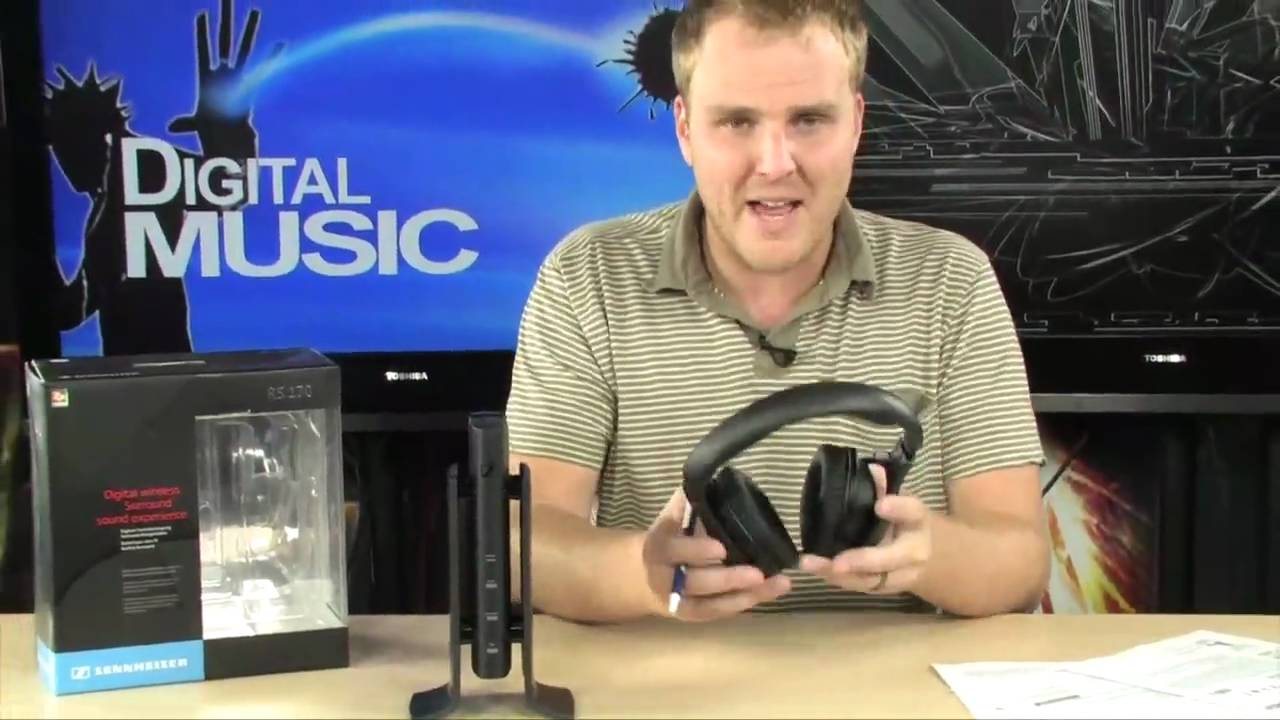 Sennheiser RS 170 Digital Wireless Headphones - YouTube