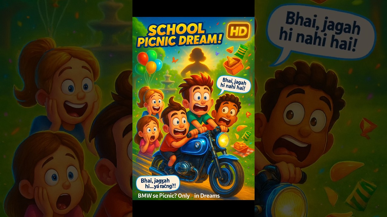 School Picnic Dream –With BMW Bike🏍 | 