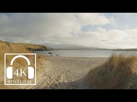 Beach walk in Shetland at St Ninians - Largest Tombolo in the UK