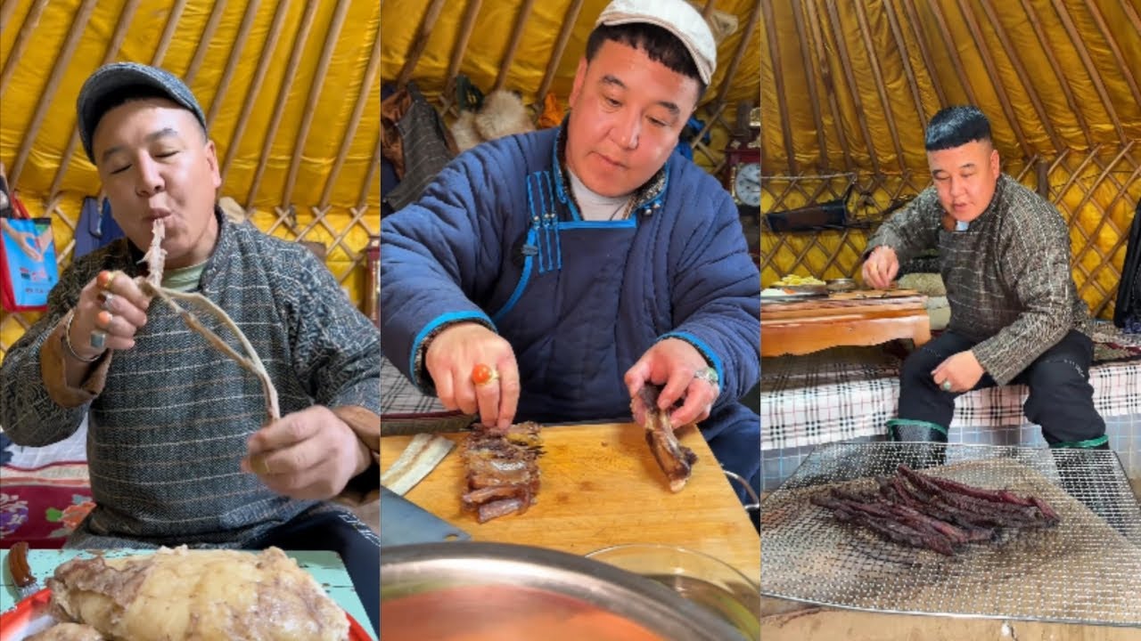 Монголы наблюдают за жизнью пастухов в Восьми Знаменах на пастбище! 1 #еда #приготовление пищи