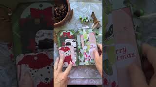 Christmas Tag Journal Stuffed with Lots of Ephemera