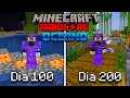 SOBREVIVÍ 200 Días en un OCEANO en Minecraft HARDCORE... Esto es lo que pasó