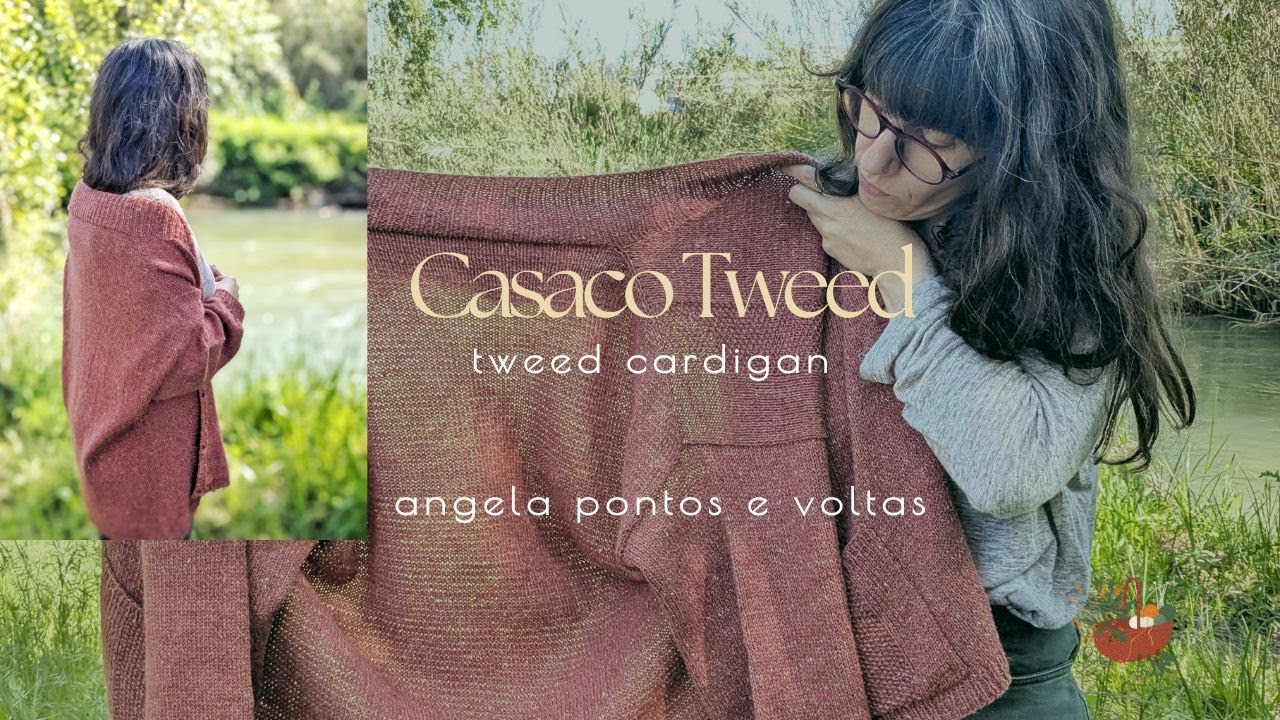CASACO TWEED #tricot #knittingpattern #knittingdesign