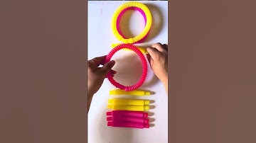 ASMR pop Tube For Anxiety Relief | Viral Toys Video #crunchyasmr #asmrcommunity #diy
