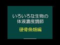 [講義] いろいろな生物の体液濃度調節①_硬骨魚類編