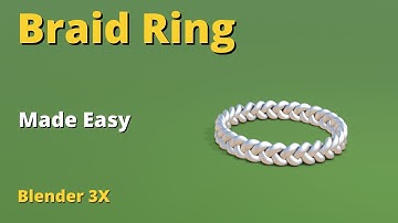 making braid ring easily in blender 3.4