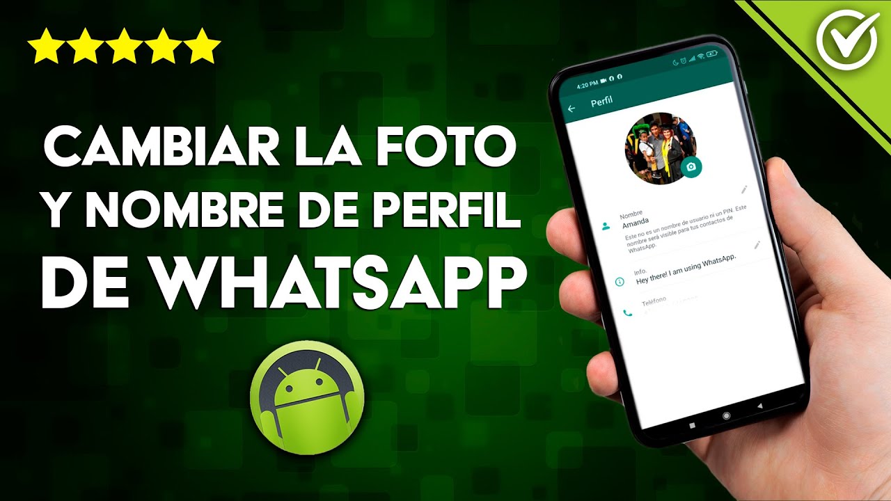 Como cambiar la foto del whatsapp