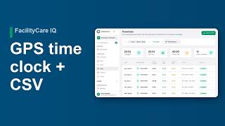 GPS time clock app for cleaners: timesheets and CSV export screenshot 4