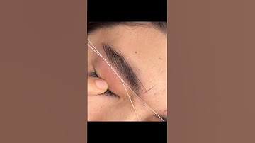 Eyebrow threading tutorial #eyebrows #shorts #youtubeshorts #trending #viral