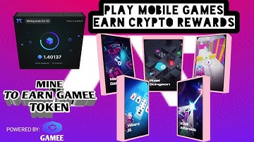 MINE GAMEE TOKEN | PLAY MOBILE GAMES | EARN CRYPTO REWARDS | ARC8