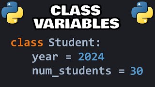 Python CLASS VARIABLES explained easy! 🏫