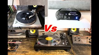 Audio Technica AT-LP120XUSB build in preamp vs Art DJPREII vs Unitra Bernard, test, comparison