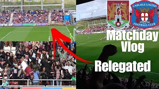 CARLISLE UNITED RELEGATED TO LEAGUE TWO, WONDER GOAL FROM KOIKI, Cobblers vs Carlisle Matchday Vlog