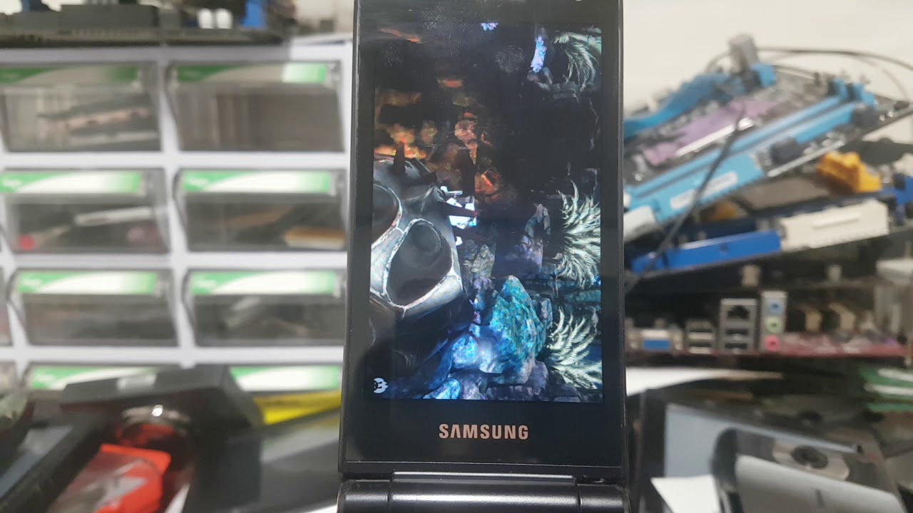 삼성 갤럭시폴더2 SM-G160N 안투투 벤치마크 - YouTube