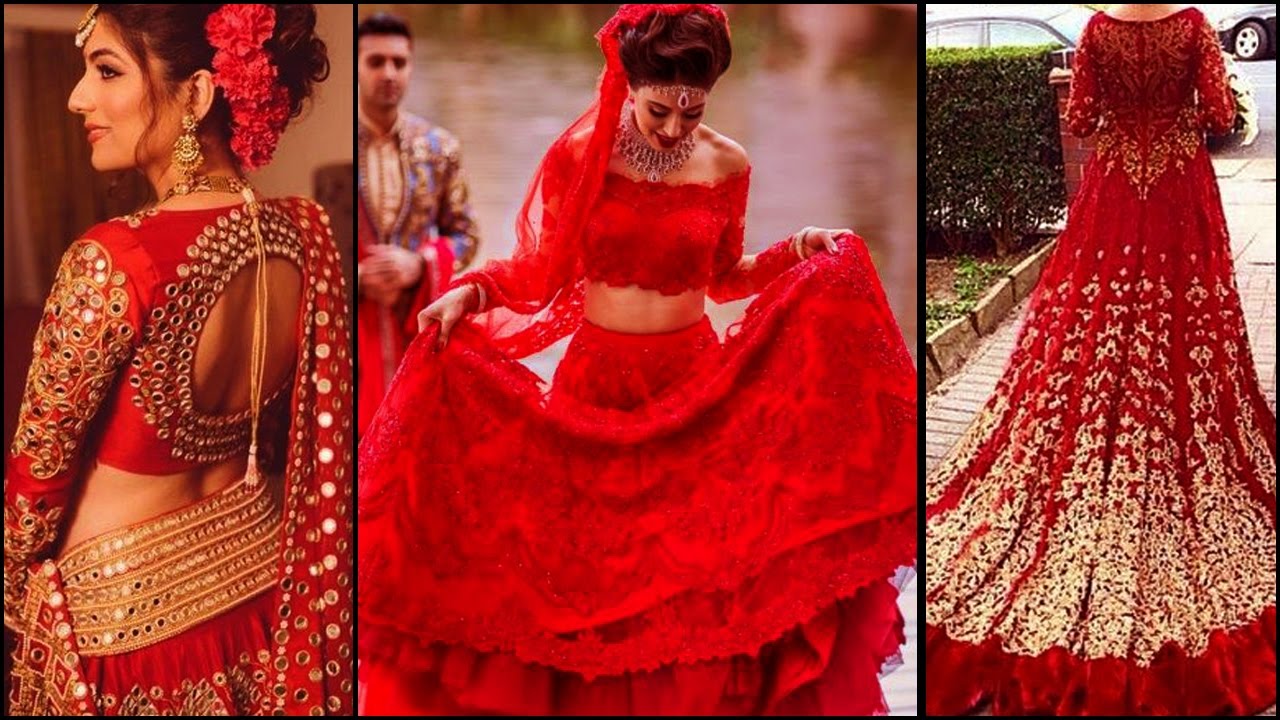 pakistani red wedding dress