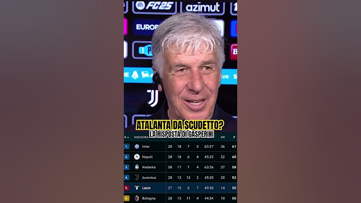 GASPERINI risponde SCUDETTO ATALANTA? #calcio #seriea #atalanta #gasperini #juventus