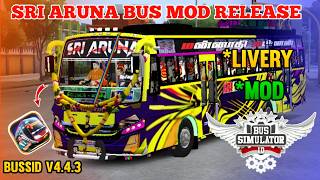 New Sri Aruna Bus Mod Tamil | Bus Simulator Indonesia | Aruna Bus Livery In Bussid #new #bus #mod screenshot 2