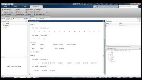 4 9 Creating arrays with the colon operator