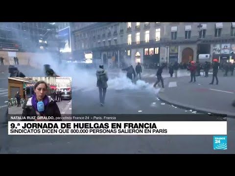 Informe desde París: con disturbios terminó la jornada de manifestación en Francia