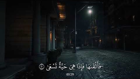 وَمَا تِلْكَ بِيَمِينِكَ يَا مُوسَىٰ | سورة طه | القارئ شريف مصطفى