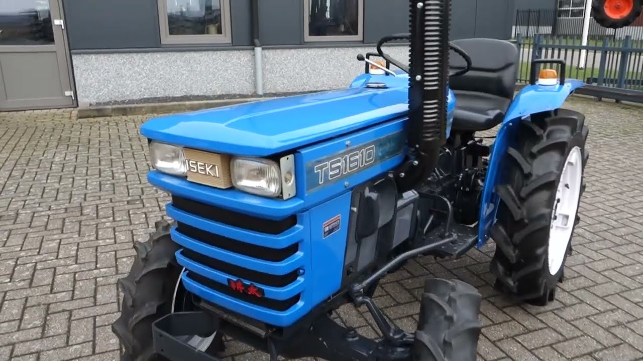 Iseki TS1610 4wd / 1690 Draaiuren / Miditrekker - YouTube