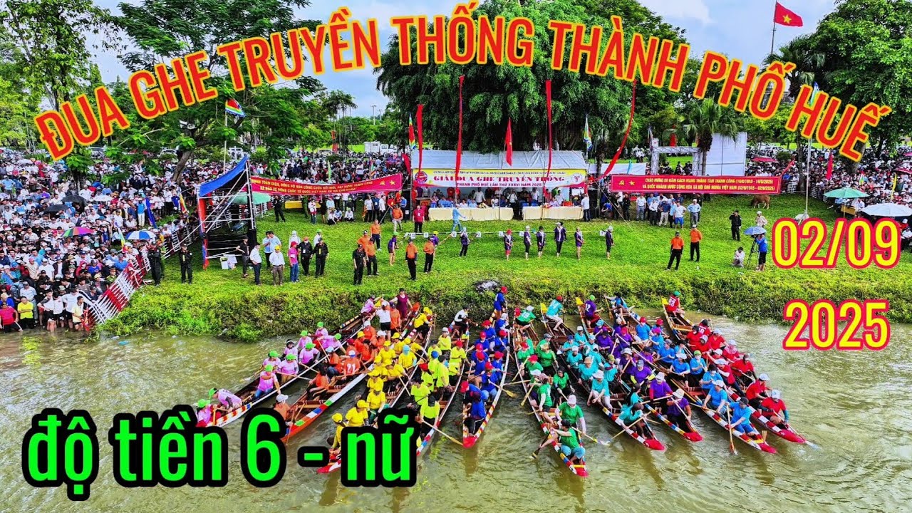 đua ghe truyền thống Thành Phố Huế 2025,độ tiền 6 - nữ