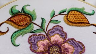 Hand Embroidery: Crewel Work | Battlement Couching