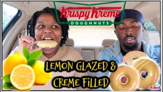 NEW Krispy Kreme Lemon Glazed & Lemon Filled Donuts are BACK! 🍋 🍩 #FruitFlavoredDonuts