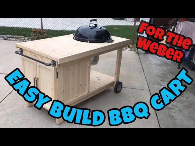 How To Build a BBQ Cart for a 22" Weber Kettle. - YouTube