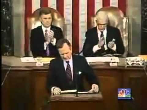 George Bush Sr.  New World Order Live Speech  Sept 11 1991