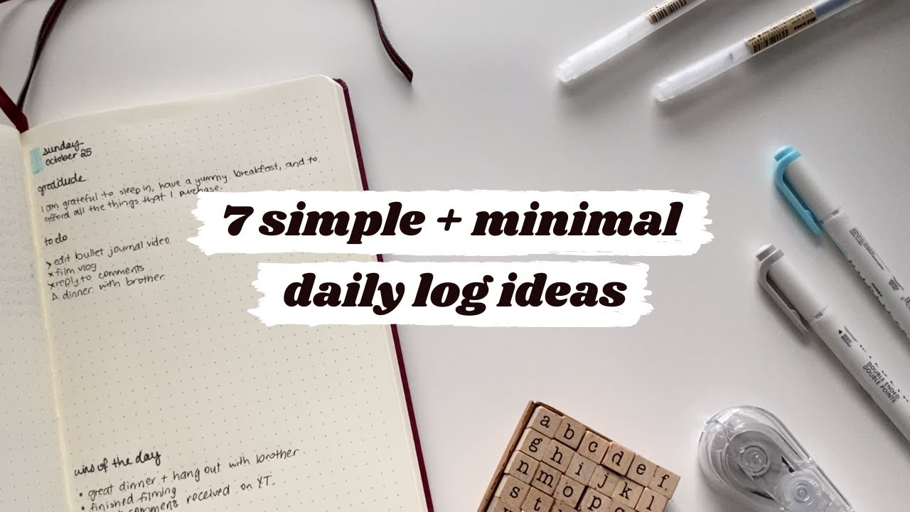 How To Set Up A Minimal Bullet Journal & Spread Ideas - the paper kind