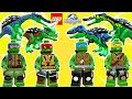 TARTARUGAS NINJAS E SEUS DINOSSAUROS no LEGO Jurassic World Criando Dinossauros #102 Dublado