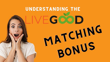 Understanding the LIVEGOOD Compensation Plan and MATCHING BONUS 💰
